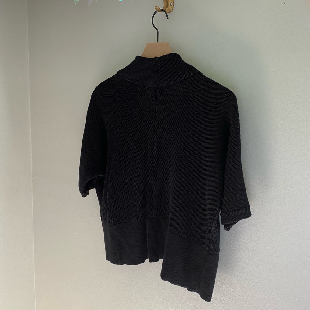 Ralph Lauren black open front short sleeve knit cardigan size XL - Picture 6 of 7